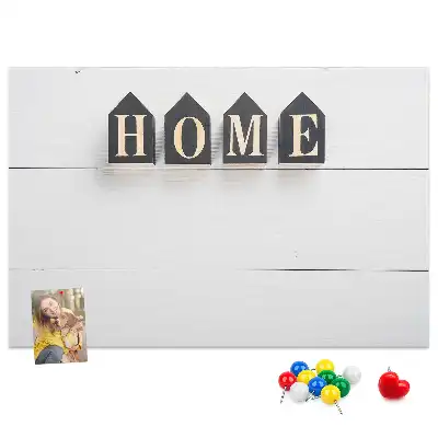 Panou din plută pentru decor cu text Home