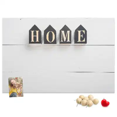 Panou din plută pentru decor cu text Home