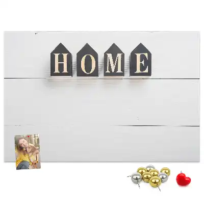 Panou din plută pentru decor cu text Home