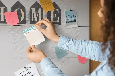 Panou din plută pentru decor cu text Home
