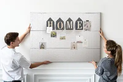 Panou din plută pentru decor cu text Home