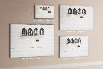 Panou din plută pentru decor cu text Home