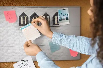 Panou din plută pentru decor cu text Home