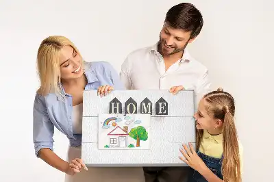 Panou din plută pentru decor cu text Home
