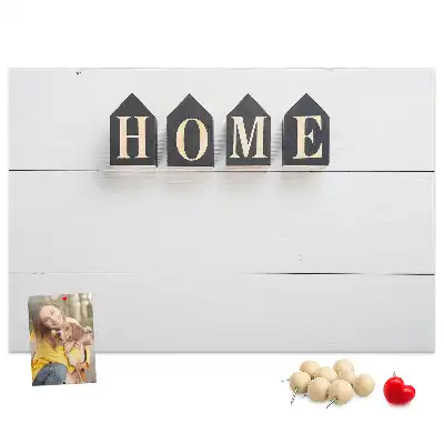 Panou din plută pentru decor cu text Home
