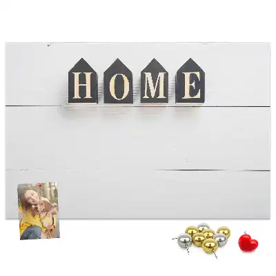Panou din plută pentru decor cu text Home