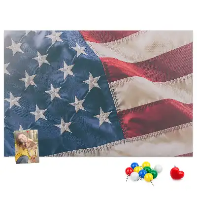 Tablă de plută cu design steag american
