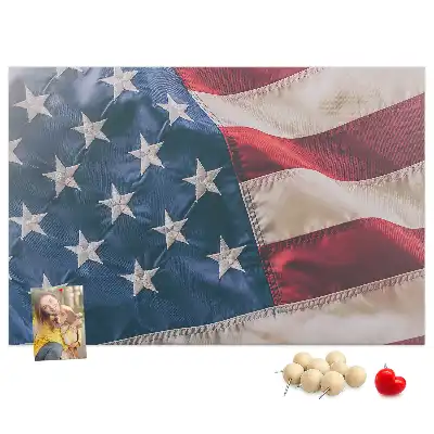 Tablă de plută cu design steag american