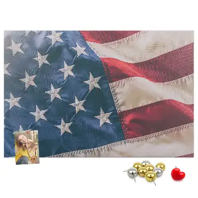 Tablă de plută cu design steag american