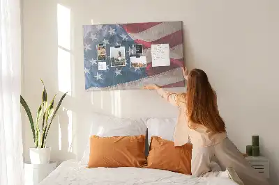 Tablă de plută cu design steag american
