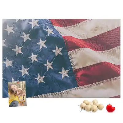 Tablă de plută cu design steag american