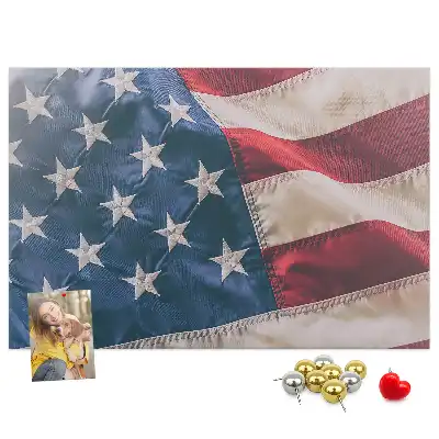 Tablă de plută cu design steag american