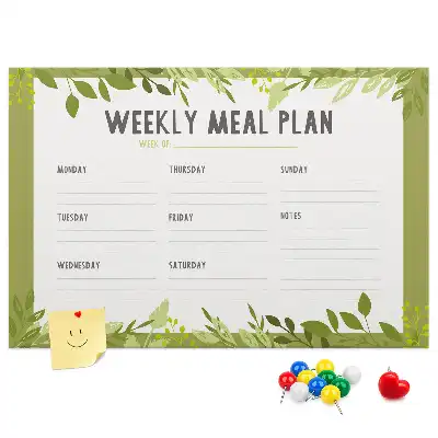Panou plută Program săptămânal de mese