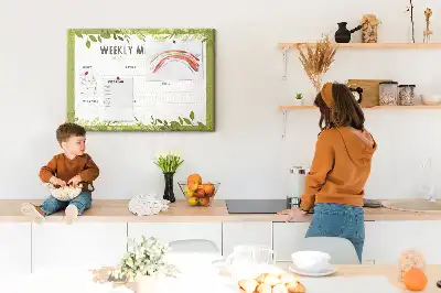 Panou de plută pentru programul săptămânal de mese