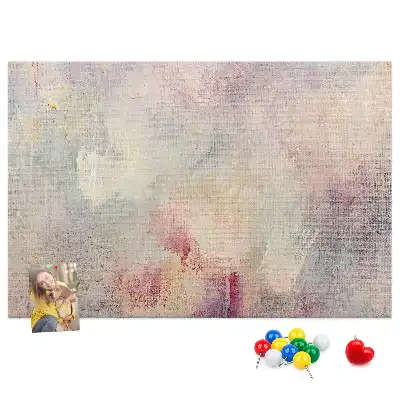 Tablou din plută cu design abstract pictat