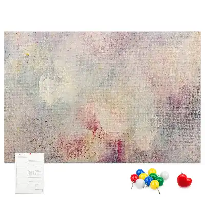 Tablou din plută cu design abstract pictat