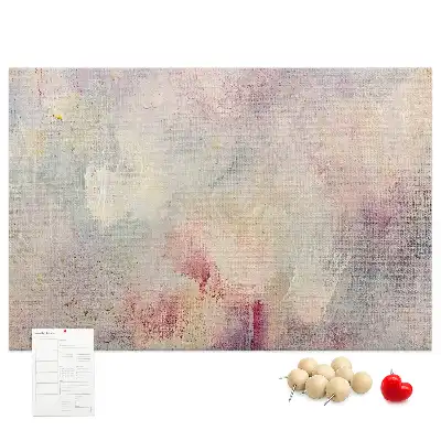 Tablou din plută cu design abstract pictat