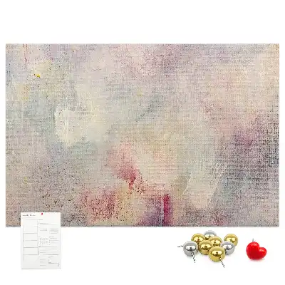 Tablou din plută cu design abstract pictat