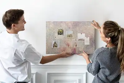 Tablou din plută cu design abstract pictat