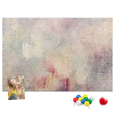 Tablou din plută cu design abstract pictat