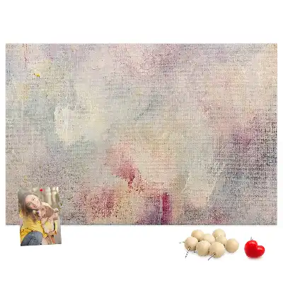 Tablou din plută cu design abstract pictat