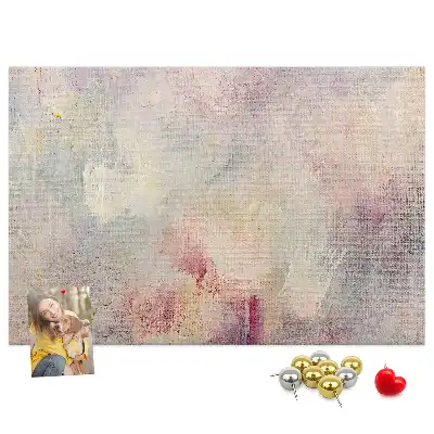 Tablou din plută cu design abstract pictat