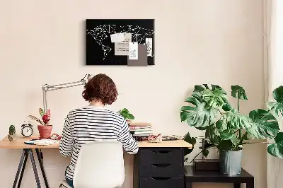 Hartă a lumii modernă din plută