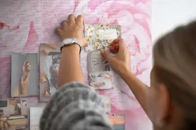 Panou din plută cu motiv floral