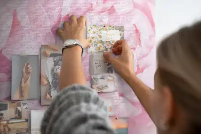 Panou din plută cu motiv floral