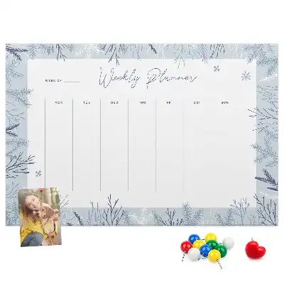 Panou de plută planificator săptămânal de iarnă