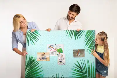 Tablou din plută cu imprimeu botanic de pădure tropicală