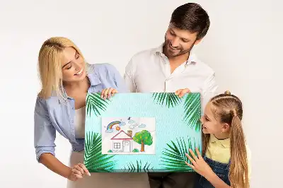 Tablou din plută cu imprimeu botanic de pădure tropicală