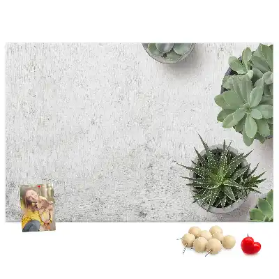 Tablă din plută pentru plante decorative