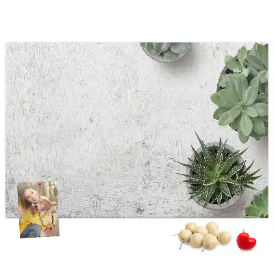 Tablă din plută pentru plante decorative