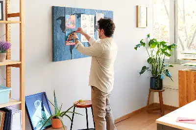 Hartă a globului din plută cu design rustic