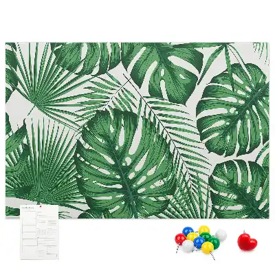 Panou din plută cu model frunze de monstera