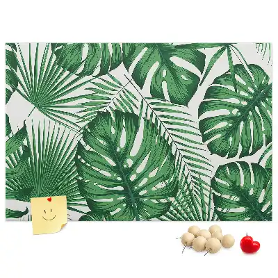 Panou din plută cu model frunze de monstera