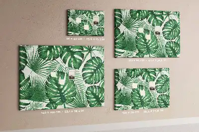 Panou din plută cu model frunze de monstera