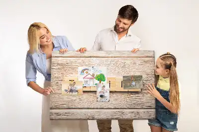 Tablă din plută cu motiv decorativ familial