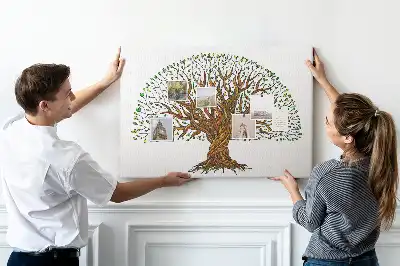 Tablă de plută cu design copac cu rădăcini