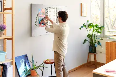 Tablă de plută cu design copac cu rădăcini