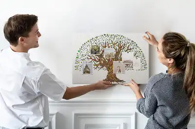 Tablă de plută cu design copac cu rădăcini