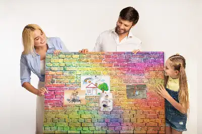Tablou din plută cu perete pictat