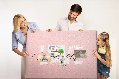 Panou din plută cu mesaj despre iubirea de sine