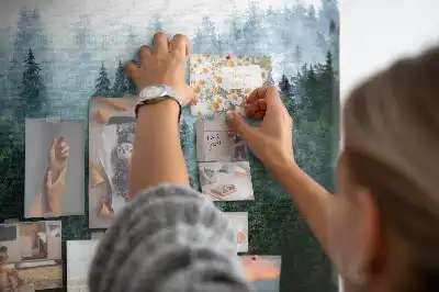 Tabla de pluta Pădure de conifere încețoșată