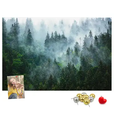 Tabla de pluta Pădure de conifere încețoșată