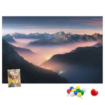 Tabla de pluta Vârfuri de munți peisaj