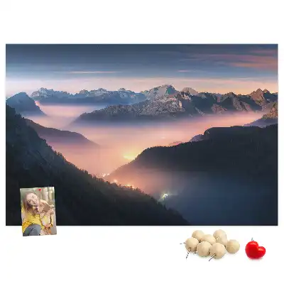 Tabla de pluta Vârfuri de munți peisaj