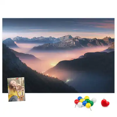 Tabla de pluta Vârfuri de munți peisaj