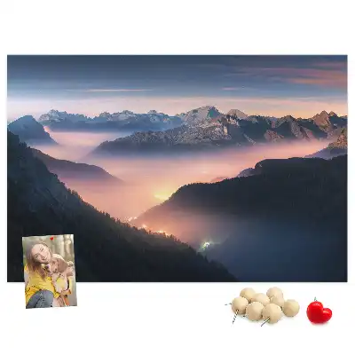 Tabla de pluta Vârfuri de munți peisaj